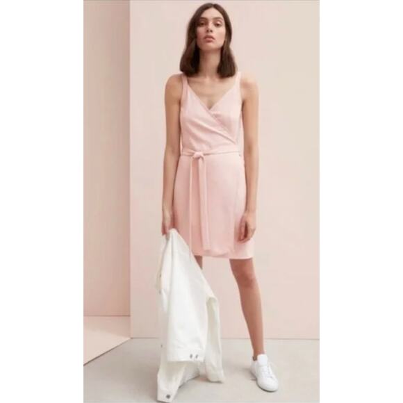 Everlane The Japanese GoWeave Tank Mini Wrap Dress Size 00 NEW Romantic Girly - Picture 4 of 13